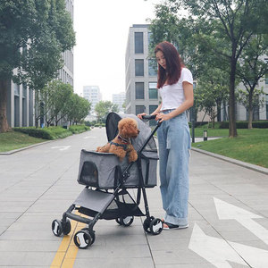 Carriola Pet Gear Travel Lite Plus, Compacta, Fácil de Plegar, No Requiere Ensamblaje, <span class=keywords><strong>Ruedas</strong></span> Grandes <span class=keywords><strong>para</strong></span> <span class=keywords><strong>Perros</strong></span> y Gatos de hasta 15 Libras - Product Image 2