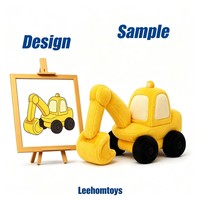 Doudou camion de pompiers en peluche super doux Leehom avec logo personnalisé pour enfants et tout-petits, unisexe, décoration maison et fête