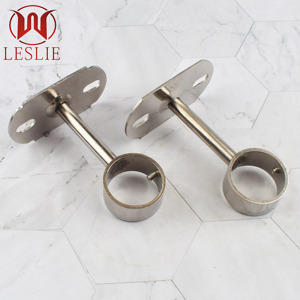 Support de tringle de penderie 25 mm en acier inoxydable rond, support d'extrémité de tringle de placard, doré - Product Image 5