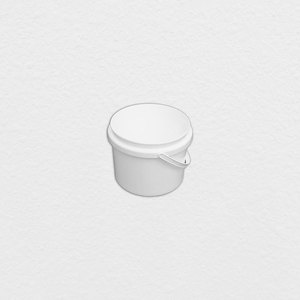 Seau en plastique 3 litres, PPC ou PPCR, seau en plastique de qualité alimentaire, plusieurs couleurs, adapté à un usage industriel, avec ou sans couvercle - Product Image 1