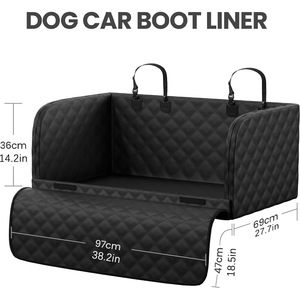 Tapis de coffre de <span class=keywords><strong>voiture</strong></span> Oxford solide pour chiens, imperméable et résistant aux rayures, <span class=keywords><strong>protection</strong></span> pour animaux de compagnie dans le véhicule |   Best-seller transfrontalier - Product Image 6