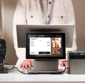 เครื่อง POS รุ่น D3 Pro Touch ยอดขายดีที่สุด แบบออลอินวัน ตัวเครื่องทำจากอะลูมิเนียมอัลลอยด์ พร้อมระบบคิดเงินในตัว รองรับ NFC/QR รุ่น<span class=keywords><strong>ล่าสุด</strong></span> - Product Image 1