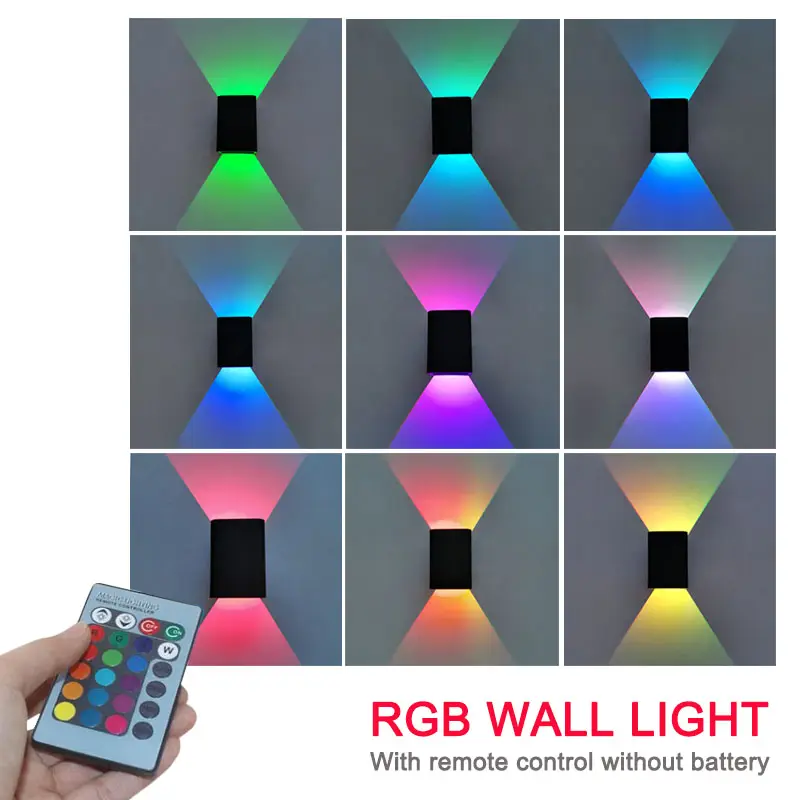 Hemat Daya 5W Colorful Lampu Tinggi Bright LED Cahaya Putih Hangat/Dingin Putih/RGB Alternatif Dinding braket Lampu