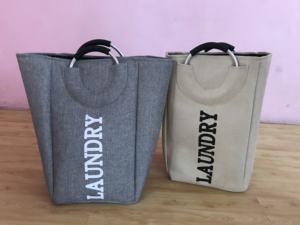 Grand panier à linge pliable en tissu, sac à linge pliable, poubelle à laver pliante - Product Image 6