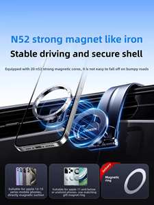 UGREEN 360 °   Support magnétique pliable pour téléphone de voiture, colle forte 3m, aimant puissant, support de fixation réglable pour MagSafe - Product Image 5