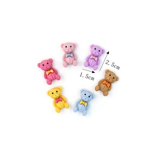 Directo de Fábrica: Adorno de Oso de Dibujos Animados, Caja de Papelería de Resina DIY, Decoración para Funda de Teléfono Móvil, Accesorios de Broche, Arte de Amor - Product Image 5