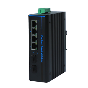 Commutateur Ethernet industriel de gestion WEB, 2 ports SFP avec 4 ports RJ45, rail DIN 35, commutateur réseau géré L2 Gigabit - Product Image 4