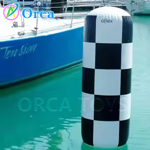 <span class=keywords><strong>Bouée</strong></span> de natation gonflable en PVC pour parcs aquatiques et publicité en mer <span class=keywords><strong>Bouée</strong></span> pyramidale tétragonale à cylindre triangulaire Marqueur de course Flotteur - Product Image 3