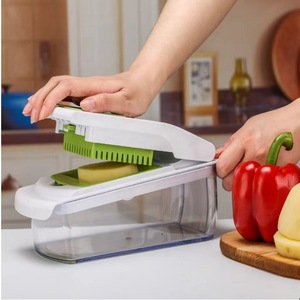 Amazon bán chạy mới đến đa chức năng 18 trong 1 Rau Chopper hành tây cắt khoai tây Peeler nhà bếp Trái cây Slicer Cutter - Product Image 3