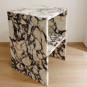 Mesa Auxiliar Moderna <span class=keywords><strong>de</strong></span> Lujo <span class=keywords><strong>de</strong></span> Mármol Calacatta Viola, Muebles <span class=keywords><strong>para</strong></span> Sala <span class=keywords><strong>de</strong></span> Estar, Mesa <span class=keywords><strong>de</strong></span> Centro Redonda/Cuadrada <span class=keywords><strong>de</strong></span> Piedra Natural - Product Image 3