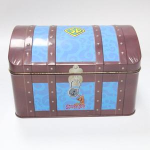 Bản lề nắp kim loại hộp thiếc với mái vòm nắp và kho báu ngực thiết kế cho sô cô la & Kẹo bao bì - Product Image 5