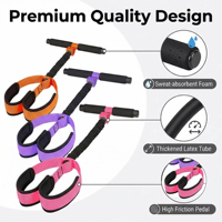 Cinturón de Resistencia con Pedal y Asa para Adultos, Cinturón Deportivo Duradero Mejorado, Accesorios de Fitness para Abdominales y Ejercicios