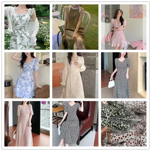 Vestido Casual de Manga Corta con Estampado Digital y Silueta Larga en Línea A, Color Sólido, Venta Caliente Transfronteriza, Novedad 2026 - Product Image 2