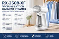 Plancha de Vapor Portátil 2026 HOT con Succión Potente RX-2508-XF, Anti-Quemaduras en Seco, OEM ODM