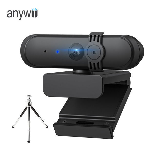 Anywii H806 Web Cam 1080p Computer Pc Web Camera 30fps 1080p Usb2.0 Webcam for Pc Computer Video Conference School