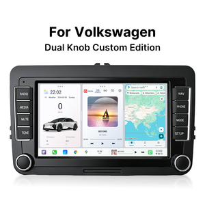 Youducar - Radio de Coche Android de 7 Pulgadas con Reproductor de DVD y Navegación para VW Golf, Passat, Polo, <span class=keywords><strong>Tiguan</strong></span>, Tipo B con Dos Perillas, CarPlay - Product Image 1