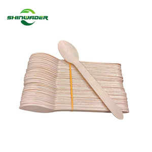 Naturale biodegradabile alla rinfusa comode mani legno di betulla cucchiaio/forchette/coltelli usa e getta per la <span class=keywords><strong>cucina</strong></span> - Product Image 1
