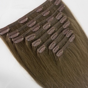 ผมต่อแบบคลิปอินสีอ่อนธรรมชาติ 100% เส้นผมแท้ Remy สำหรับผู้หญิง มีสินค้าพร้อมส่ง - Product Image 4