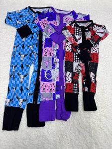 Setelan Piyama Bayi Musim Dingin dari Bahan Bambu Lembut untuk Bayi Baru Lahir, Baju Tidur Anak dengan Ritsleting, Setelan Tidur Bayi Natal Kustom - Product Image 5