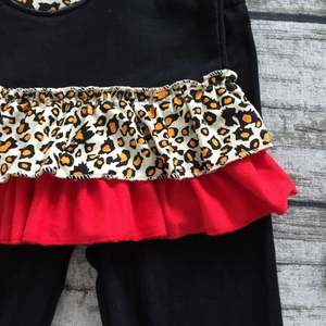 Vêtements d'automne et d'hiver pour enfants, tenues à manches longues pour bébés filles, tenues MINNIE, pantalons à volants léopard, vêtements avec accessoires - Product Image 3