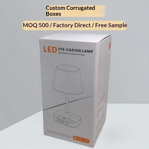 Custom <b>foldable</b> corrugated boxes for <b>small</b> <b>desk</b> lamps and night lights, tailored packaging design by manufacturer - Product Image 4