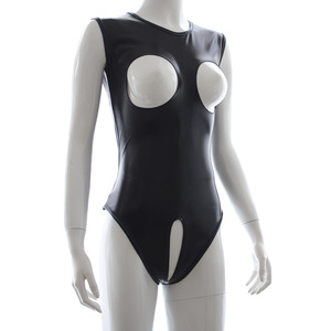 Lencería Sexy <span class=keywords><strong>de</strong></span> Cuero Sintético para Mujer, Estilo Bondage, <span class=keywords><strong>de</strong></span> una Pieza, con Abertura en la Entrepierna, Ropa Interior para Club Nocturno, <span class=keywords><strong>Disfraz</strong></span> <span class=keywords><strong>de</strong></span> Tres Piezas - Product Image 1