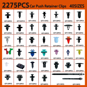Kit de 2275 clips de pare-chocs en <span class=keywords><strong>plastique</strong></span>, ensemble de clips automobiles et de clips de pare-chocs, attaches universelles <span class=keywords><strong>pour</strong></span> Toyota Honda - Product Image 3
