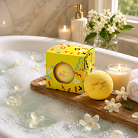 Coffret Cadeau de Bombes de Bain Personnalisées OEM, Sel de Bain Moussant Hydratant avec Emballage Personnalisé