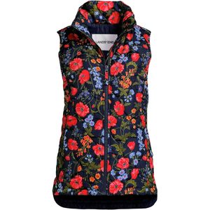 Chaleco Aislante FeatherFree para Mujer de FOXA con Estampado Floral, Cuello Alto Cortavientos, Estilo Casual - Product Image 3