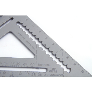 Dụng Cụ Đo Chính Xác Cao 7 "Kỹ Sư Kim Loại Rafter Vuông Hợp Kim Nhôm Thước Tam Giác - Product Image 2