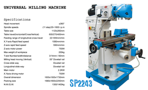 Metal için XQ6226B <span class=keywords><strong>Proma</strong></span> SP2243 evrensel taret freze makinesi 'x6325 - Product Image 2