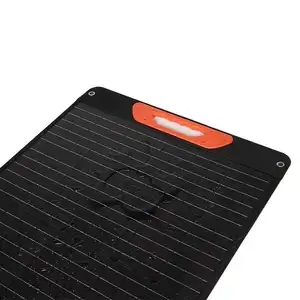 Panel surya lipat portabel tabir surya, tahan air 100W Panel surya monokristalin