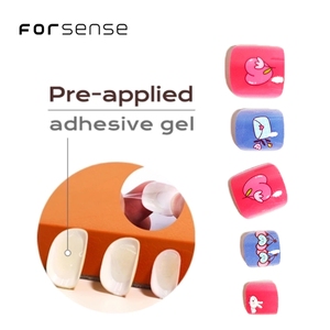 Saint-Valentin dessin animé faux ongles d'orteil conseils fournir rose pêche presse sur les ongles des <span class=keywords><strong>pieds</strong></span> ensemble assorti artificiel faux <span class=keywords><strong>pieds</strong></span> ongles pour les filles - Product Image 4