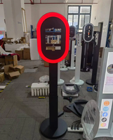 Mesin Photobooth iPad Layar Sentuh Portabel Cetak Instan dengan Ring Light dan Flight Case untuk Pernikahan/Acara dan Penggunaan Periklanan