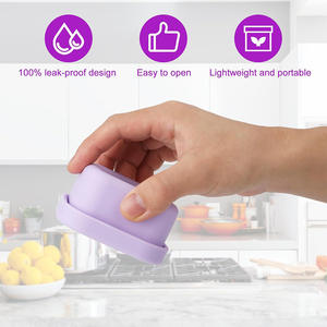 Contenedor de Alimentos Rectangular de Silicona para Bebés, Caja de Almacenamiento de Alimentos Congelados o Frescos para Niños - Product Image 5