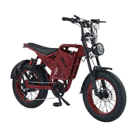 Bicicleta Eléctrica de Fábrica OEM, Fatbike con Batería de Litio, 500W, 7 Velocidades, 48V, Neumáticos Anchos, Bicicleta Eléctrica Híbrida para Ciudad, Montaña y Terreno Difícil