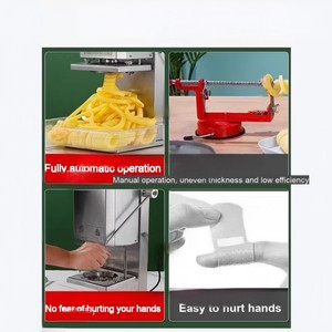 Nouvelle machine à couper et à trancher les pommes de terre automatique à faible bruit pour usage commercial - Product Image 2
