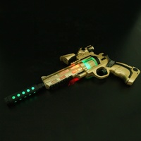 Pistolas de Juguete Eléctricas para Niños, Revólver de Plástico, Juguetes con Luces, Pistolas con Luces LED Intermitentes