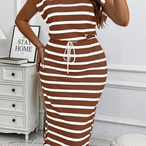 Robe grande taille pour femmes, vêtements grande taille, jupes de plage d'été pour femmes rondes, maxi noire, décontractée, formelle, robes grande taille pour femmes - Product Image 3