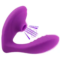 Vibromasseur électrique pour Clitoris, dispositif stimulateur de Clitoris étanche et Rechargeable, avec 10 aspiration et Vibration, point G