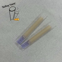 Papier à cigarettes en spirale non blanchi personnalisé, facile à remplir, en verre classique, à embout droit