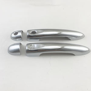 Cache-poignée de porte pour Renault <span class=keywords><strong>Megane</strong></span> <span class=keywords><strong>RS</strong></span> <span class=keywords><strong>Trophy</strong></span> 2010-2014, garniture chromée pour poignée de porte, accessoire de style automobile, accessoires plaqués - Product Image 2