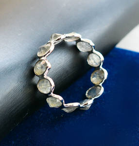 Anillo de Labradorita de Primera Calidad con Plata de Ley 925 en Venta - Product Image 3