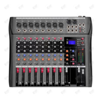 Console de mixage professionnelle EIF CT Series 6/8/12/16 canaux avec DSP intégré à 16 canaux, effet d'écho, 2 sorties auxiliaires, 1 sortie retour