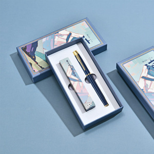 Stylish <b>Gift</b> <b>Box</b> <b>For</b> Pens Ballpoint Fountain High End Business <b>Gift</b> Set Custom Printing Available Soft Mist Pink Obsidian Black - Product Image 2