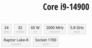 Nuevo CPU I9 I7 I3 14600KF 14700KF 14900KF DDR5 para Ordenador de Escritorio/Estación de Trabajo - LGA 1700/Socket 1851 - Product Image 3