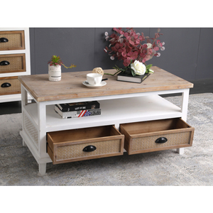 Moderno Vintage legno <span class=keywords><strong>TV</strong></span> Stand 4 cassetti di alta qualità di nuovo Design per soggiorno unità di mobili da tavolo casa di stoccaggio mobili appartamento - Product Image 3