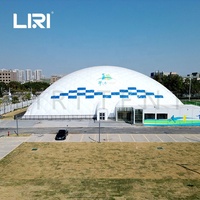 Stade de tennis de structure de tente de dôme d'air de sports multifonctionnel fait sur commande professionnelle