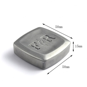 Customized Blush Lip Balm Case Metal Solid <b>Perfume</b> <b>Container</b> Slide Solid <b>Perfume</b> Square Cases - Product Image 3