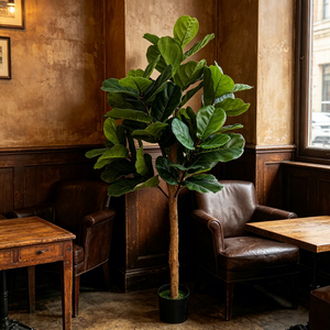 Árbol Artificial de Ficus Lyrata de Tacto Real, Decoración para Interiores y Exteriores, Jardín, Vestíbulo, Recuerdos de <span class=keywords><strong>Boda</strong></span> - Product Image 5